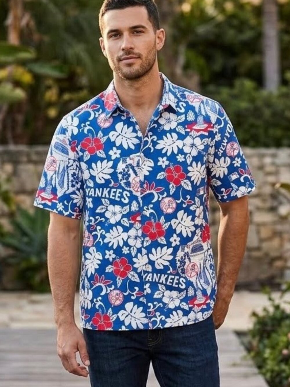 reyn spooner New York Yankees Hawaiian Shirt